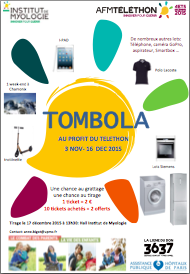 Affiche Tombola Téléthon 2015