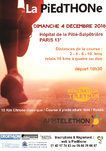 Téléthon 2016 - course la Piedthone